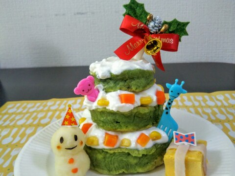 クリスマス♡ツリーケーキ♡1歳♡離乳食